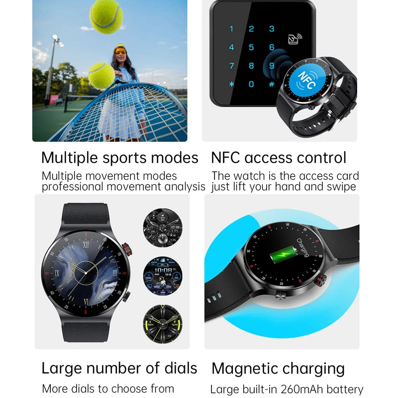 Smartwatch mit HD-Farbdisplay & Bluetooth-Anruf