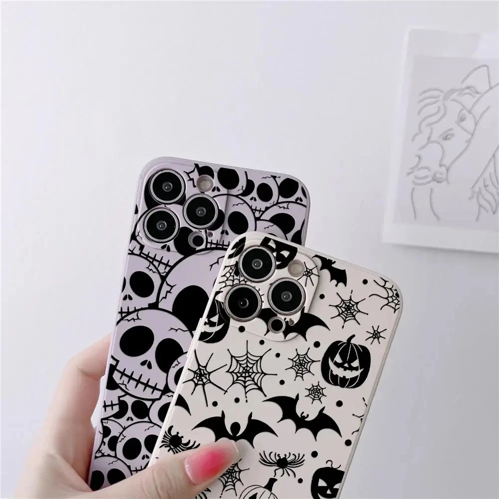 Halloween Horror Art Case for iPhone 17-11 Silicone