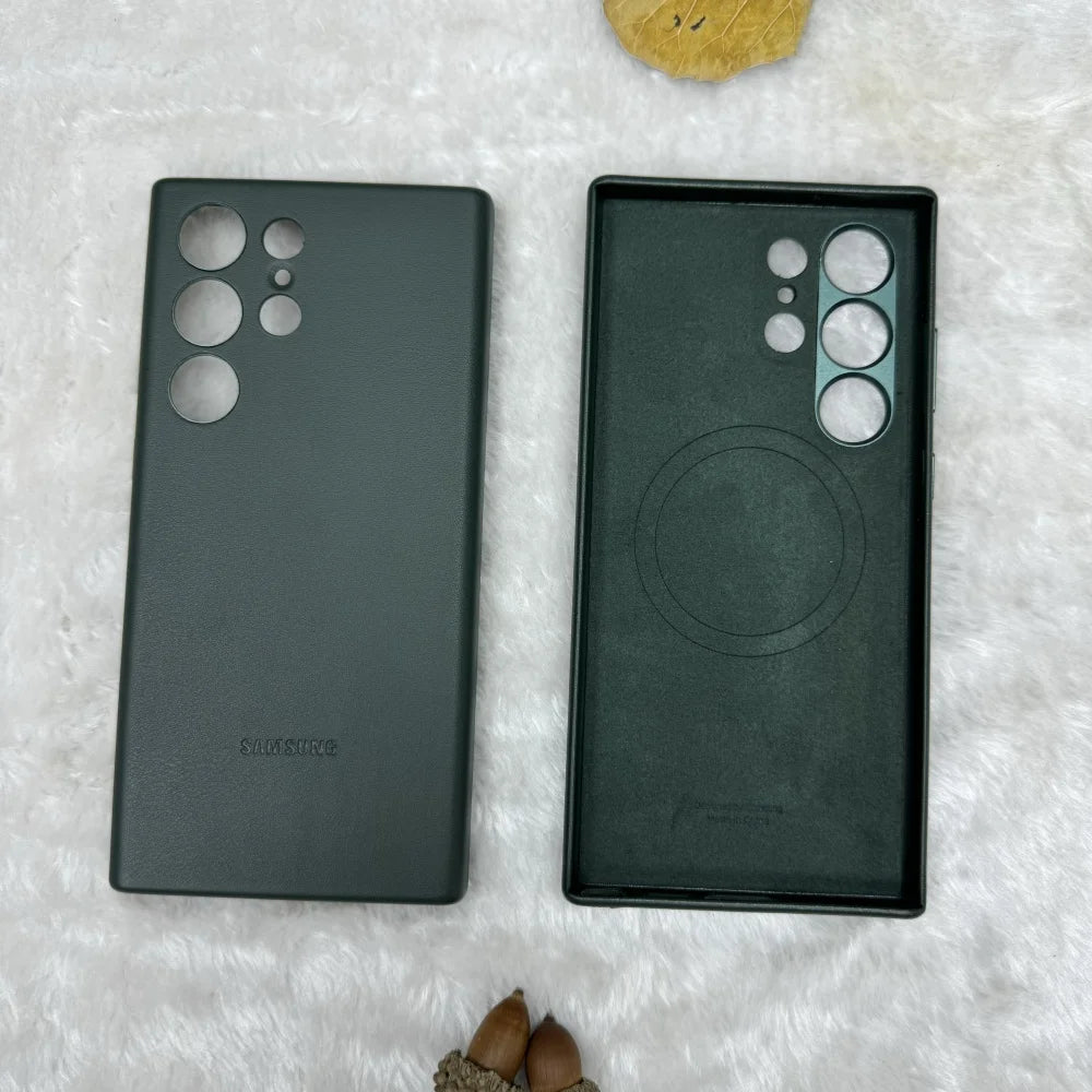 Lederhülle mit Magnet für Galaxy S25 Ultra