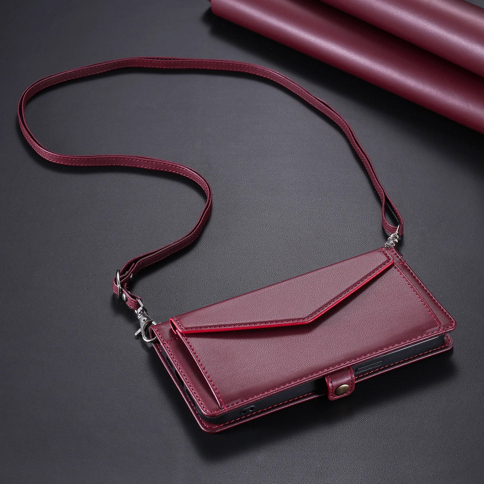 Crossbody Leder Handyhülle für Xiaomi