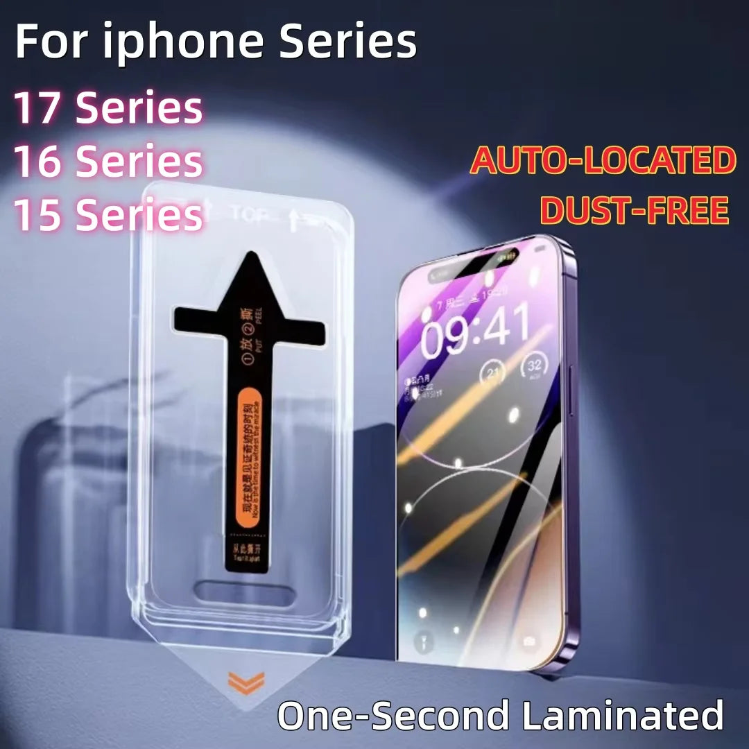 Tempered glass screen protector for iPhone 17 series