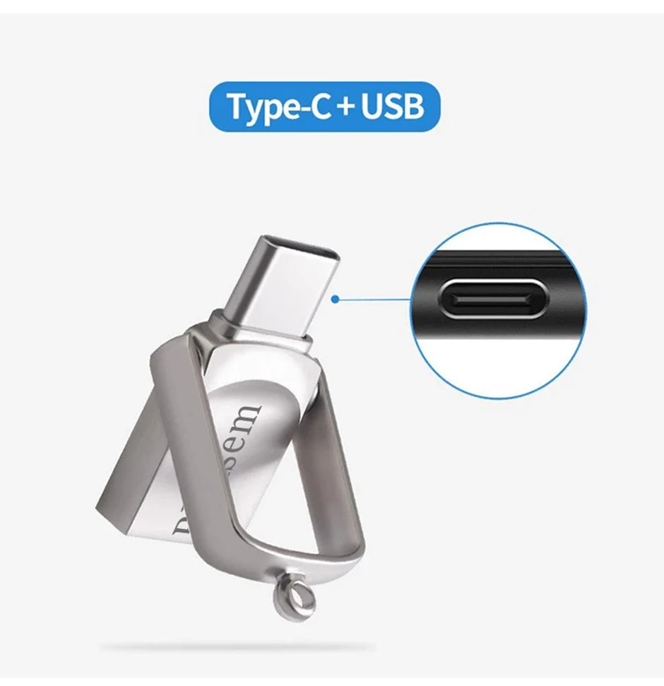 Bliksem 2-in-1 USB stick 128GB TYPE-C
