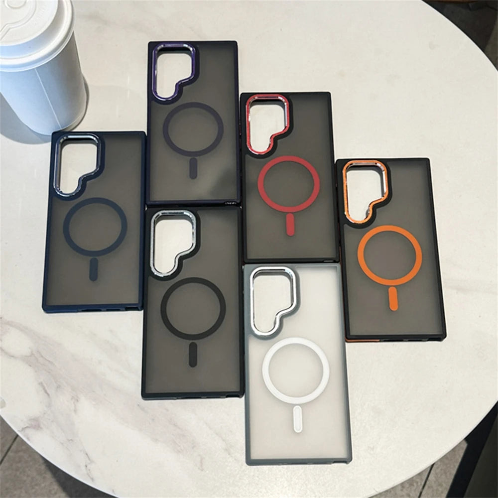 Luxus Magnetische Hülle für Samsung Galaxy