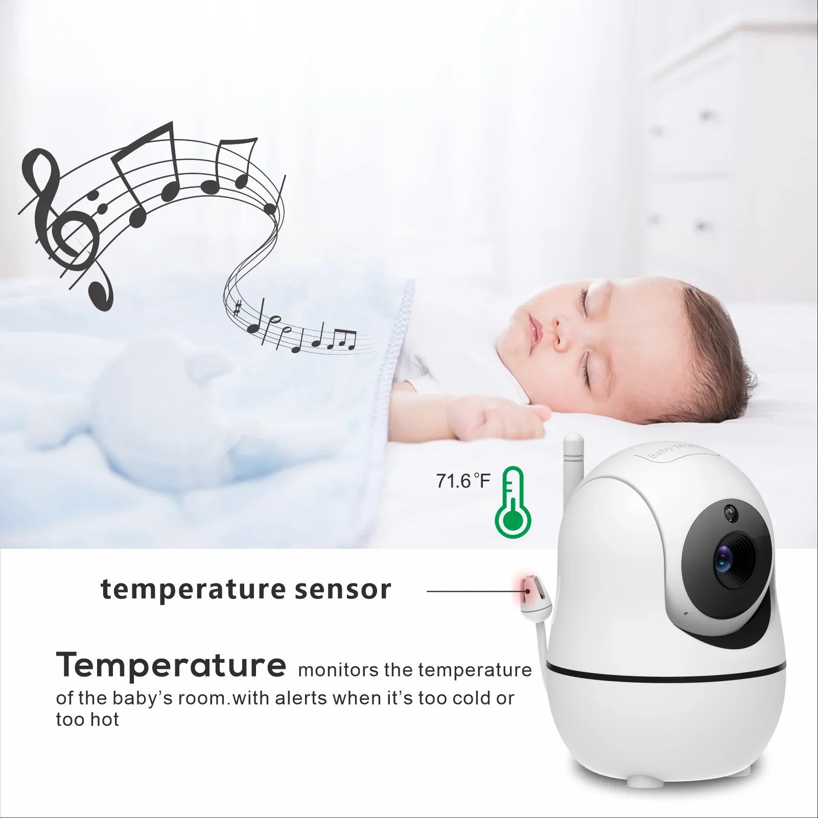 5-Zoll Baby Monitor mit 2 Kameras & Audio