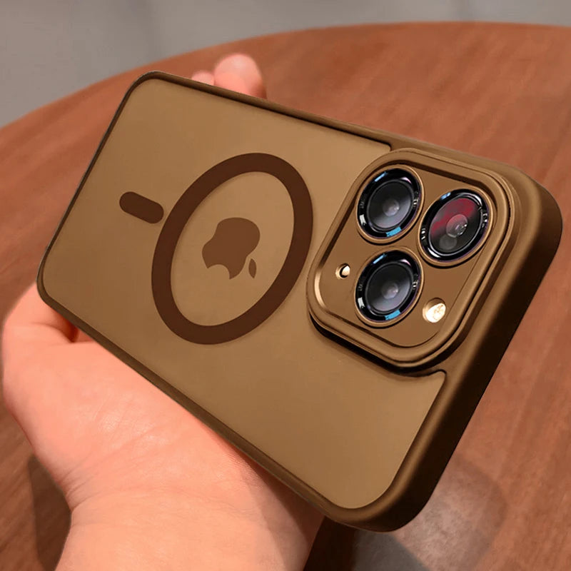 Magnetic matte armor case for iPhone 17 Pro