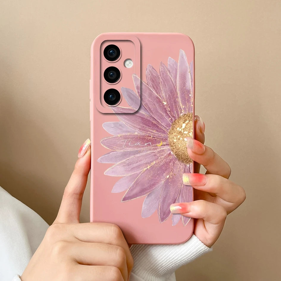 Leopard print silicone case with camera protection