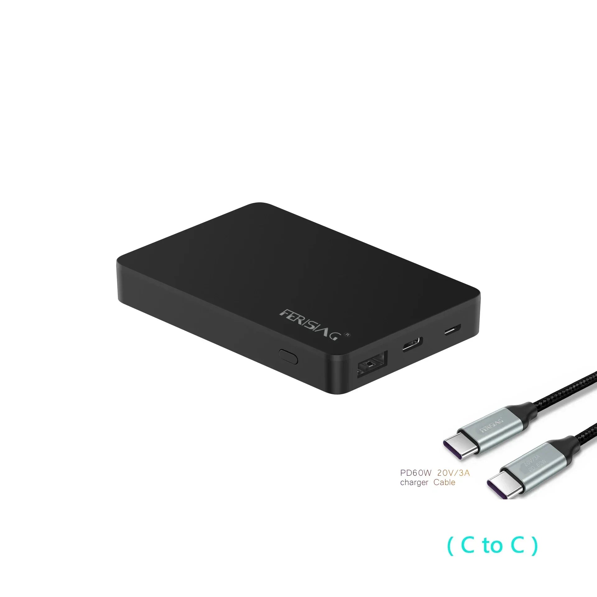 FERISING Mini Powerbank 5000 mAh USB-C