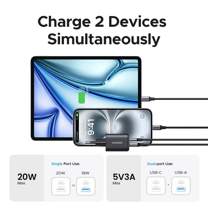 20W GaN Mini USB-C Charger PD3.0 QC3.0