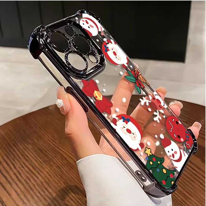 Winterliche Weihnachts TPU Silikonhuelle fuer Google Pixel 8 9 10 Schutz