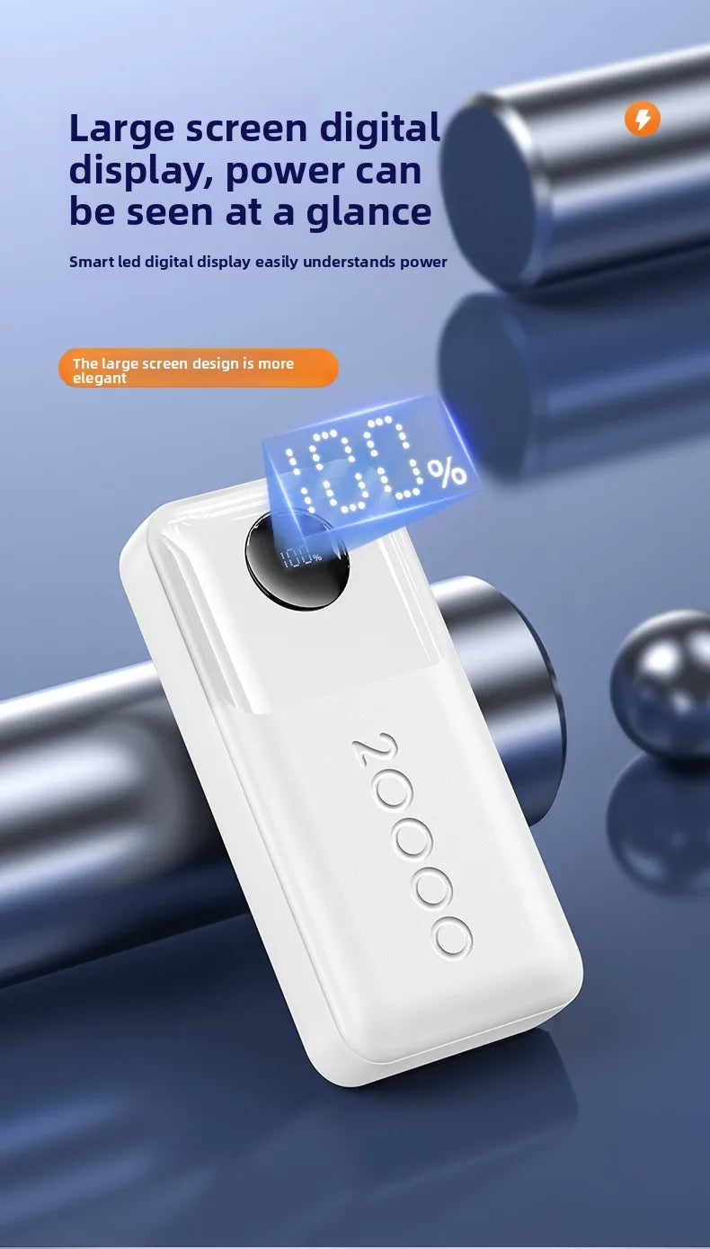 20000 mAh Powerbank mit Kabel & 30W Schnellladung