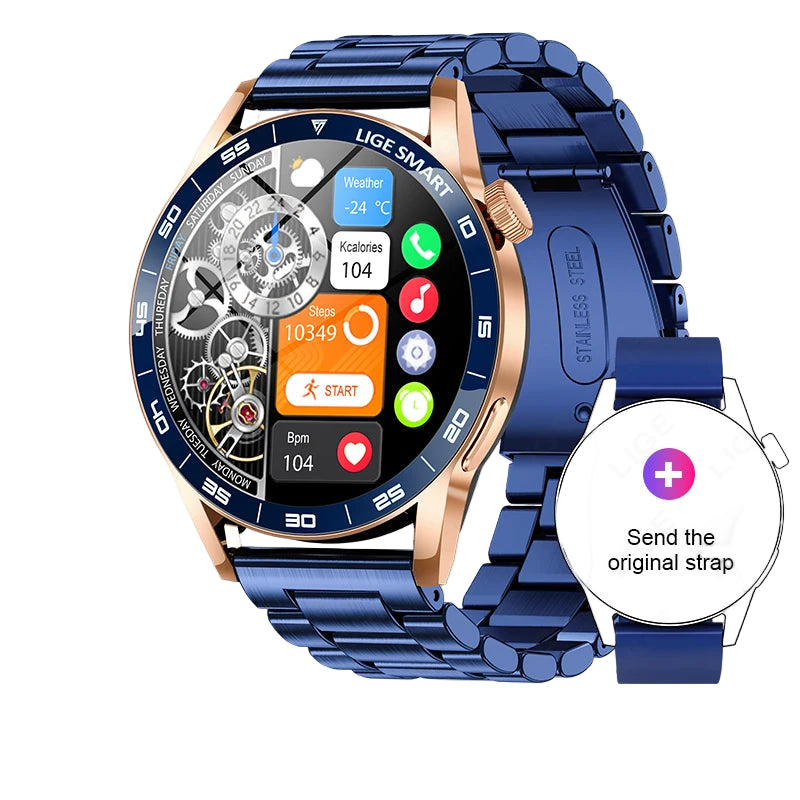 Full Touch Smartwatch with AI Voice Assistant & Bluetooth