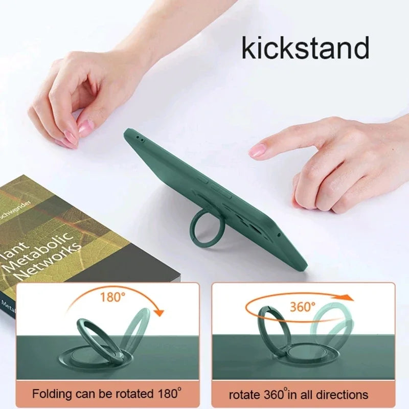 Silikonhülle mit Ring für Xiaomi & Redmi