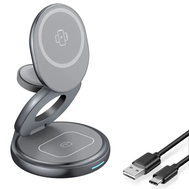3-in-1 Magnetic Wireless Charger Stand
