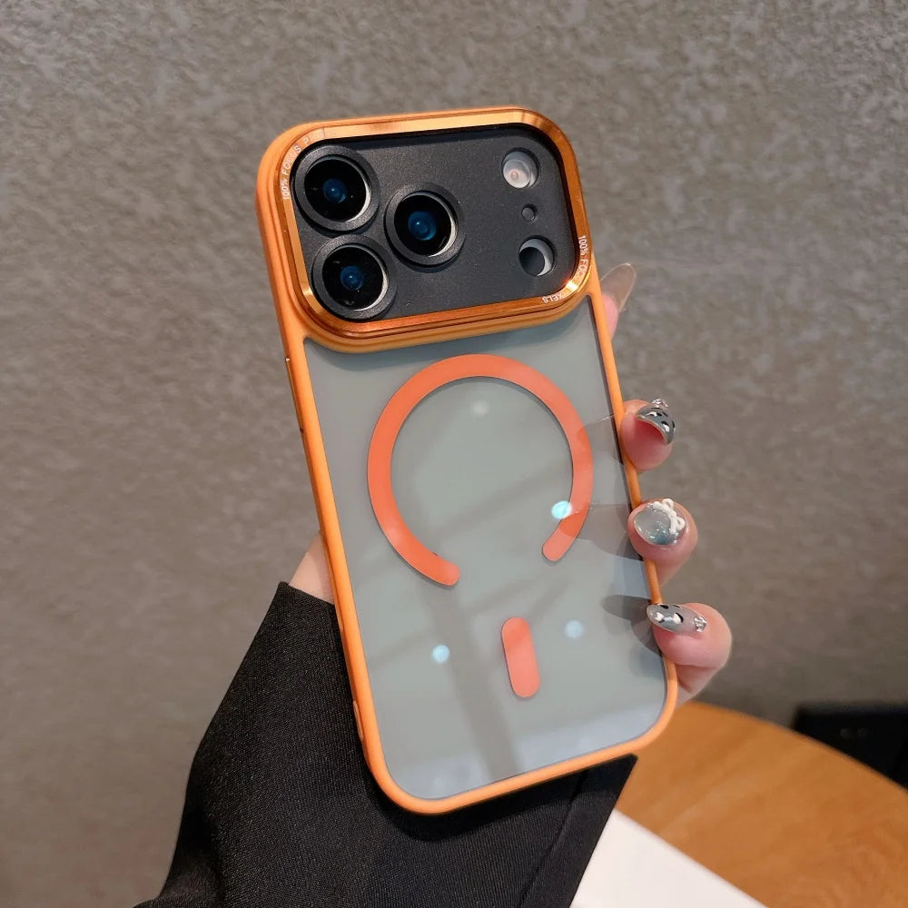 MagSafe transparent hard acrylic case for iPhone 17 Pro Max