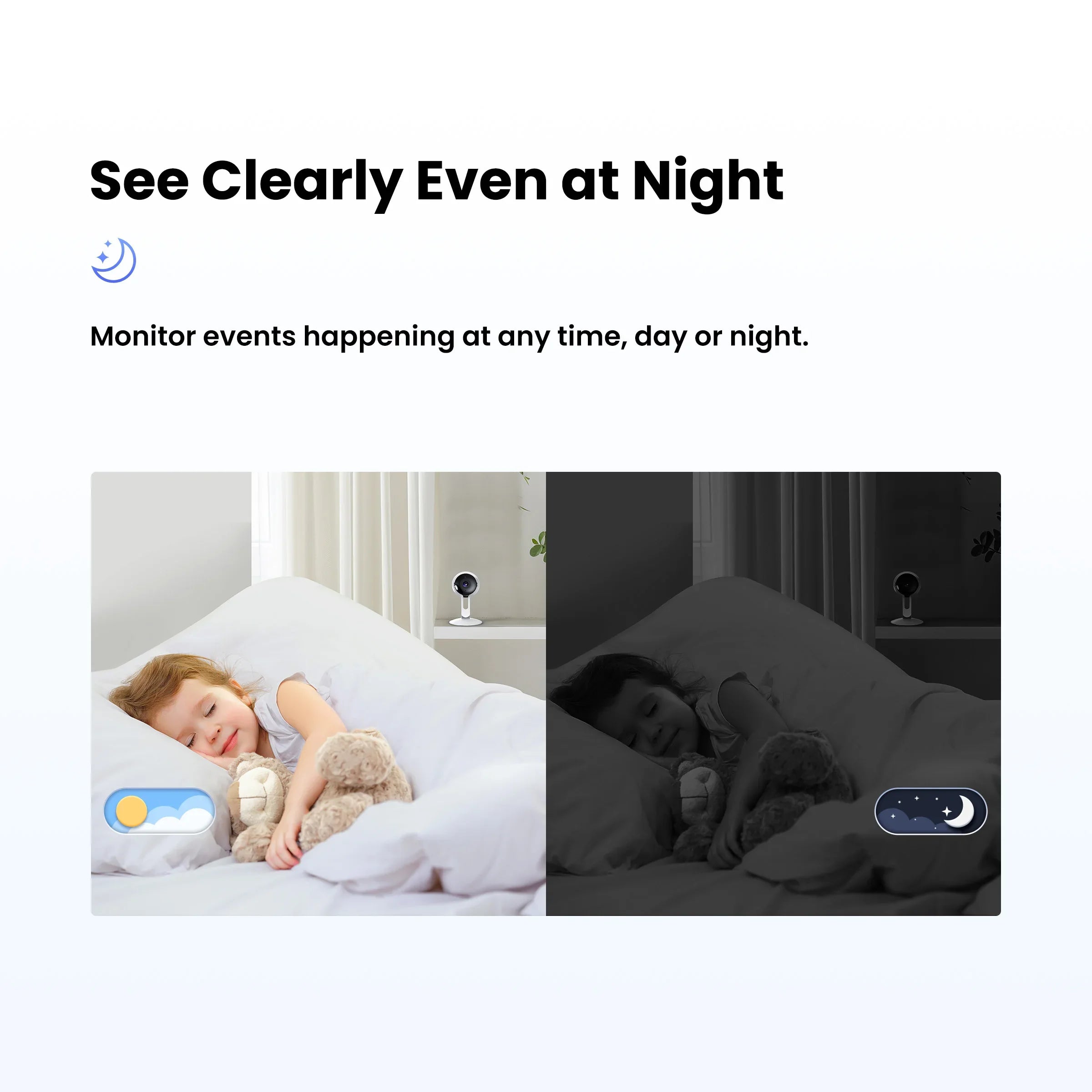 WLAN Smart Kamera mit Nachtsicht & Zwei-Wege-Audio