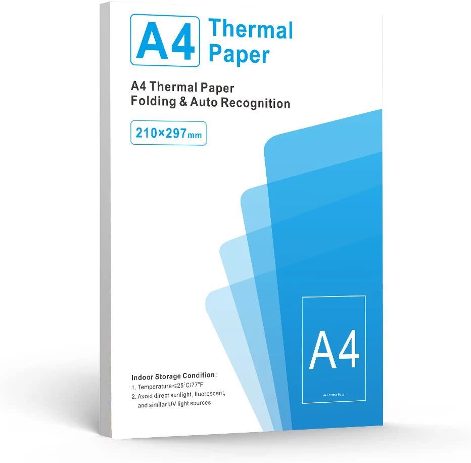 Portable Bluetooth A4 thermal printer, paperless