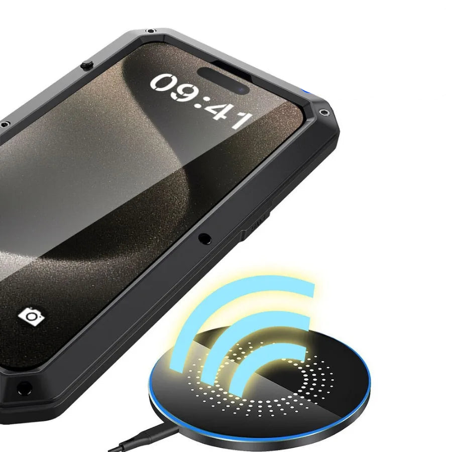 Metall Dual Layer Schrauben Bumper Hülle für iPhone 17