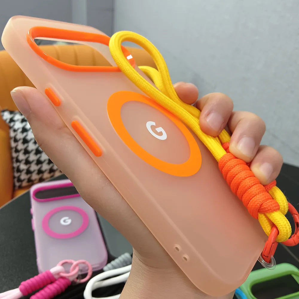 Mattierte transparente Handyhülle mit Band