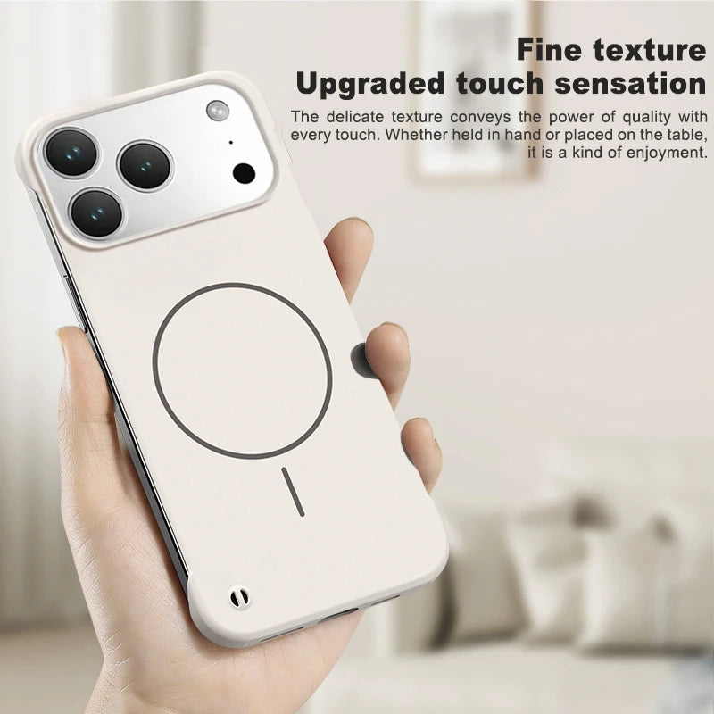 Rahmenlose magnetische Hülle für iPhone 17 Magsafe
