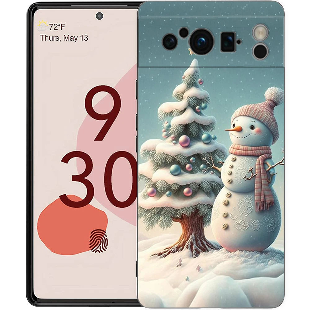 Semi-wrapped TPU silicone case for Google Pixel 8 - shockproof and stylish