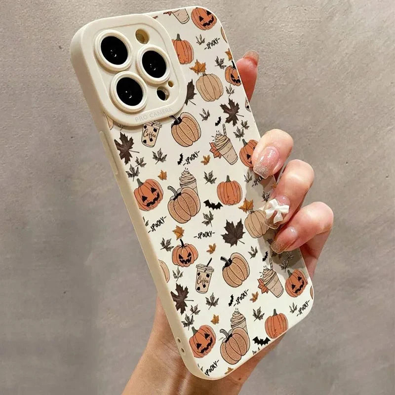 Soft TPU Halloween Pumpkin Case for iPhone