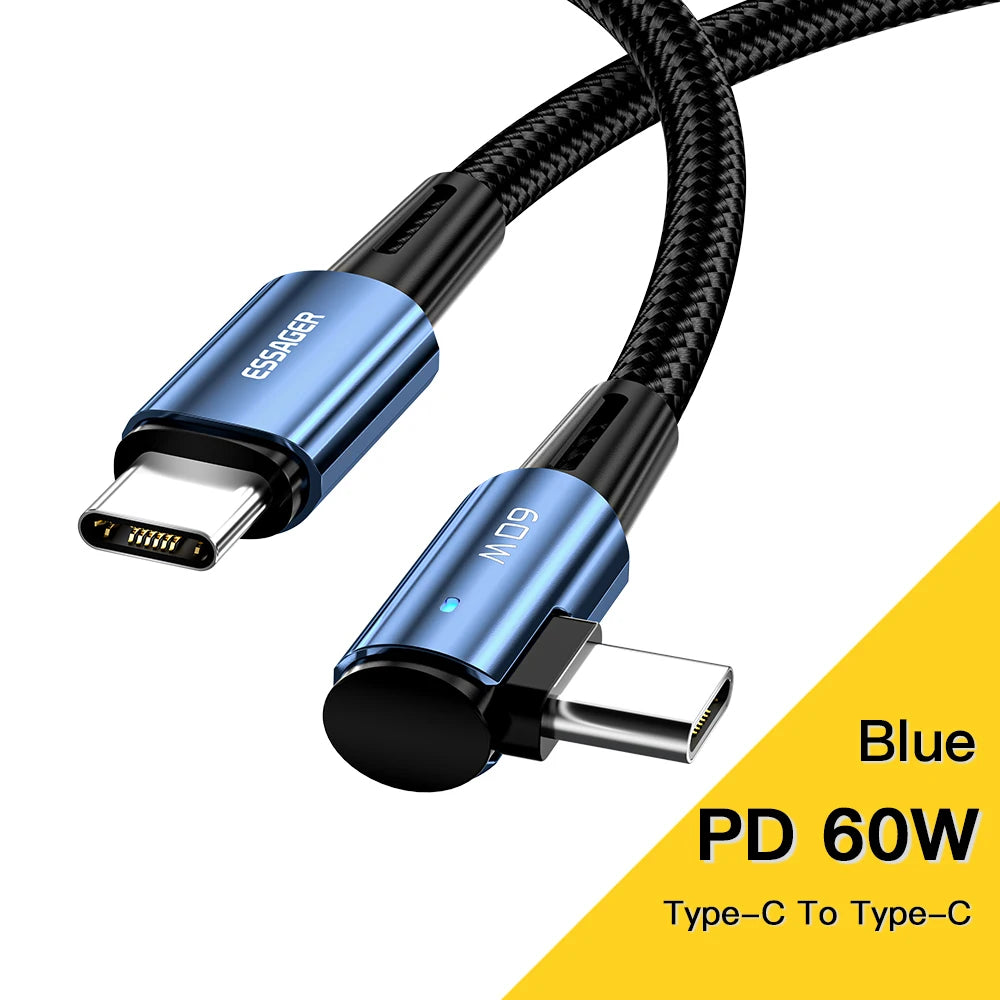 100 W USB‑C Kabel mit Winkel