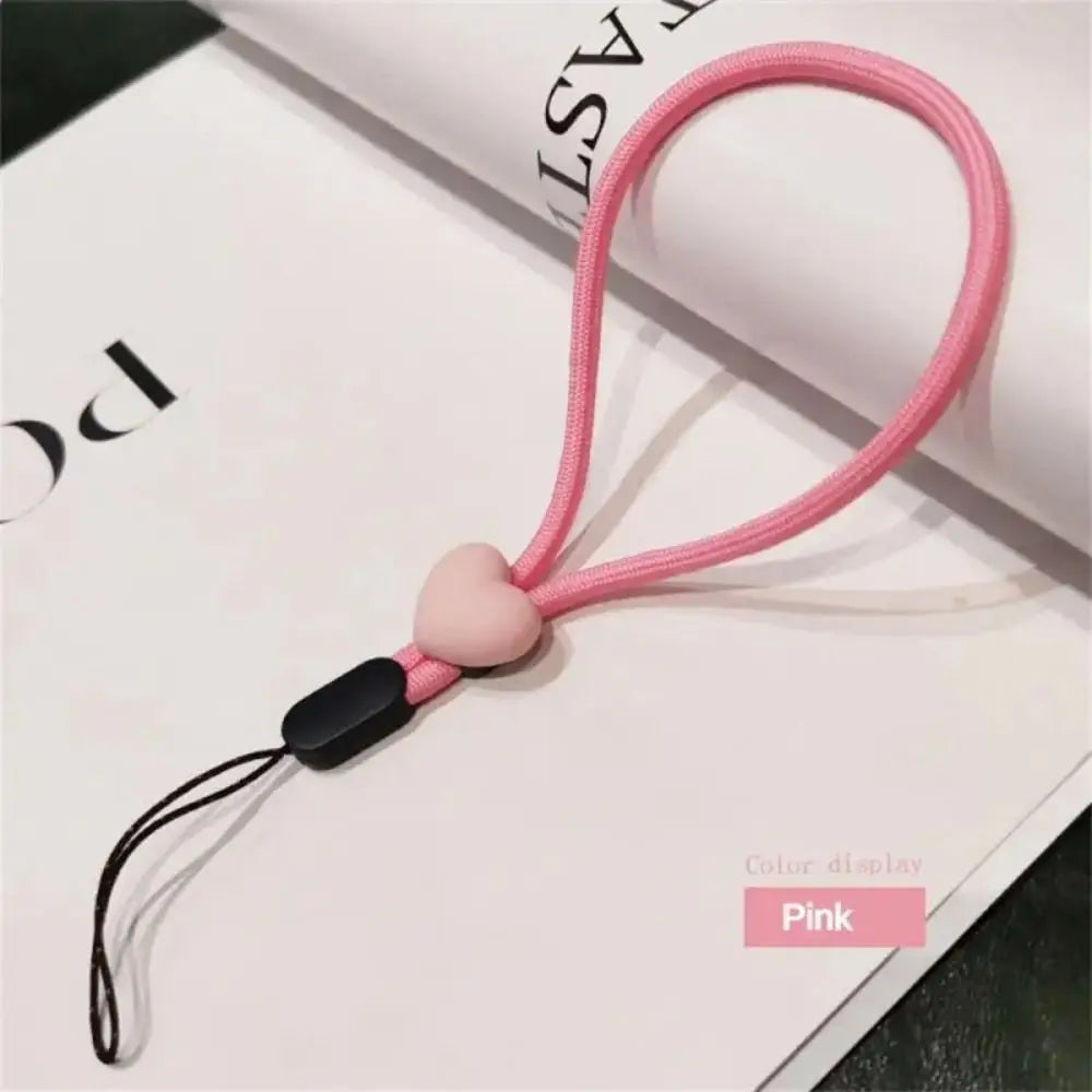 Verstellbarer Handy Lanyard mit Herz – Kurz & Bunt