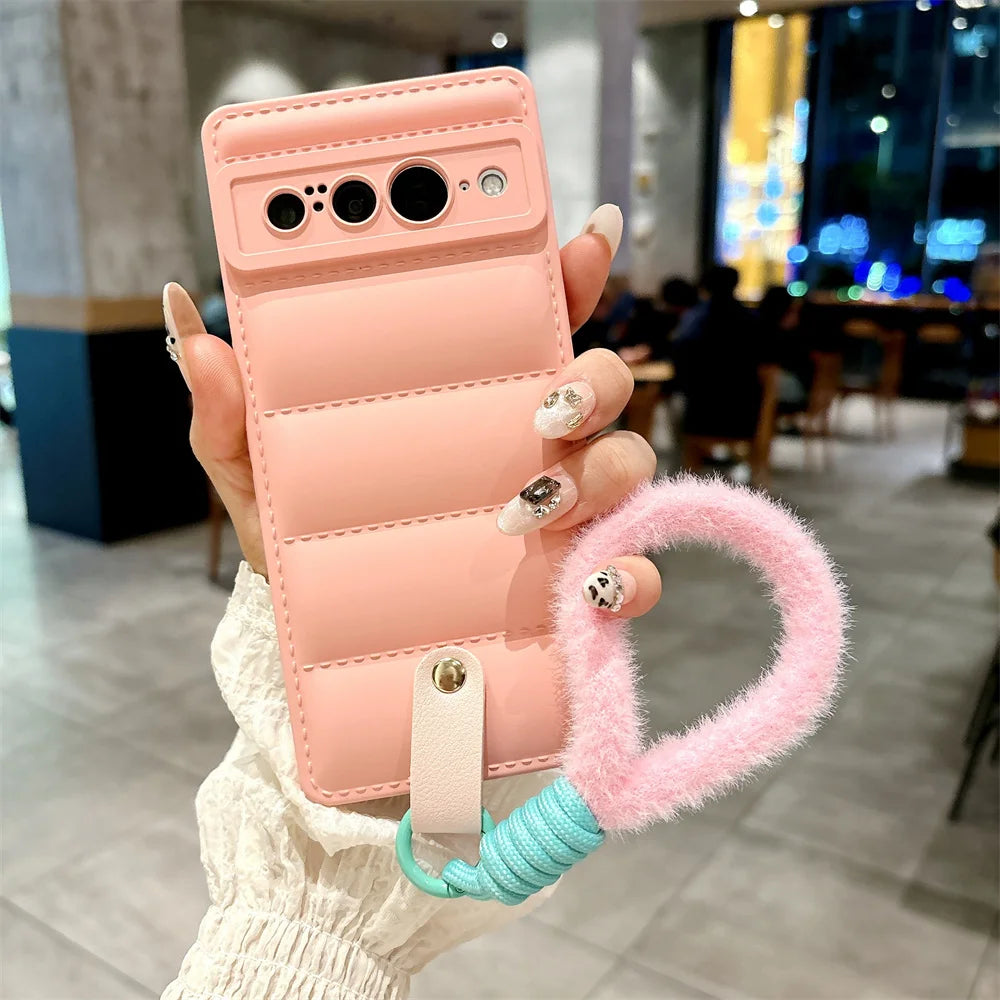 Stylish TPU case with lanyard for Pixel 8