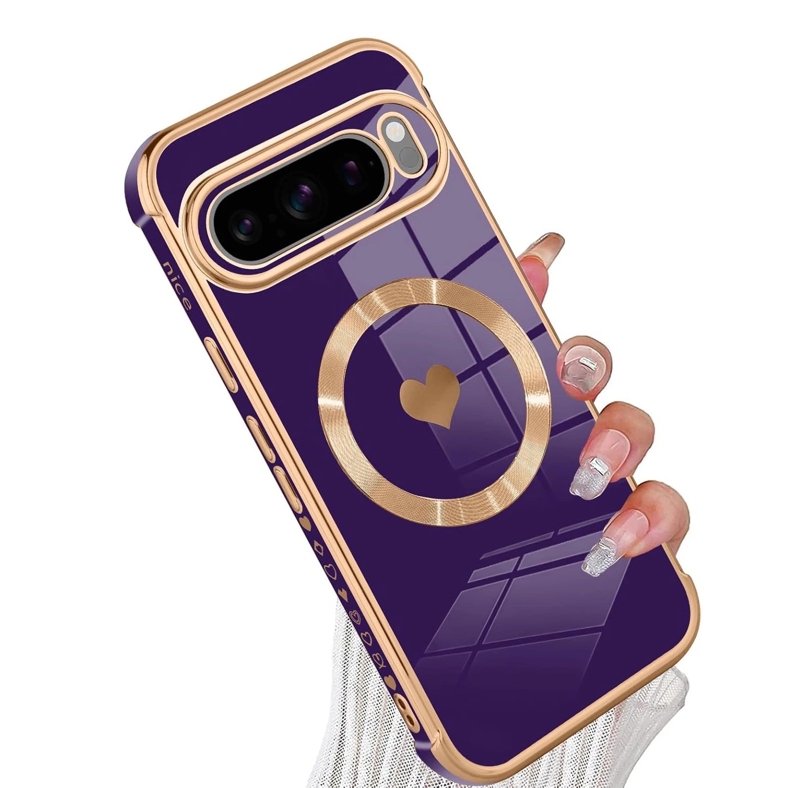 Magnetic Love Heart Case for Google Pixel 9