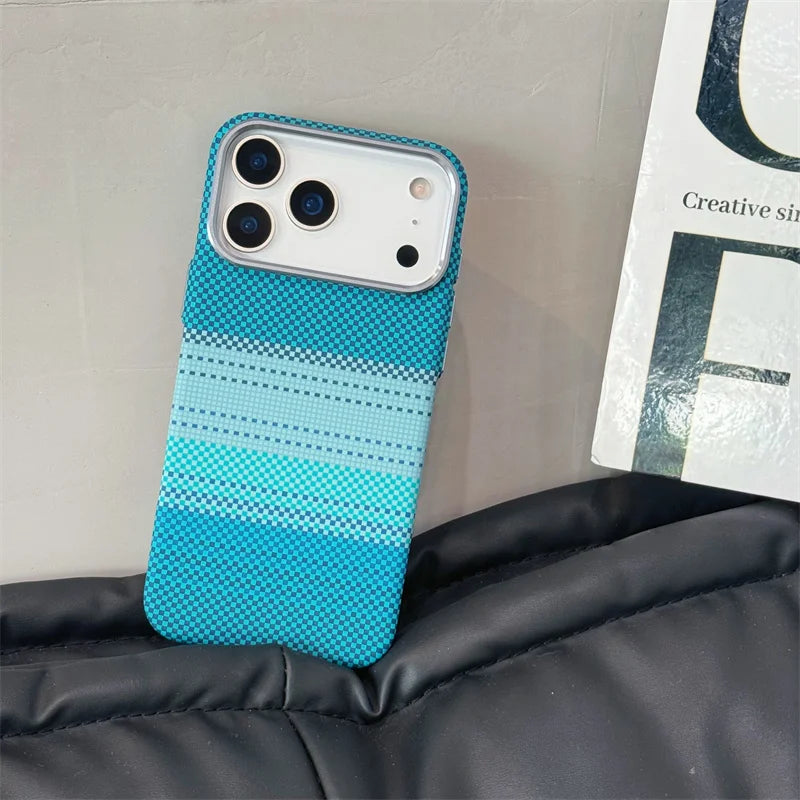 Carbon Farbverlauf Hülle für iPhone 17 Pro Max