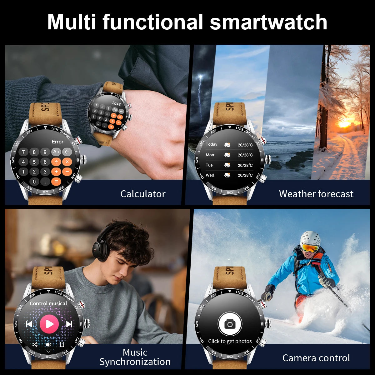 Outdoor GPS Smartwatch 2024 mit AMOLED & Anruf