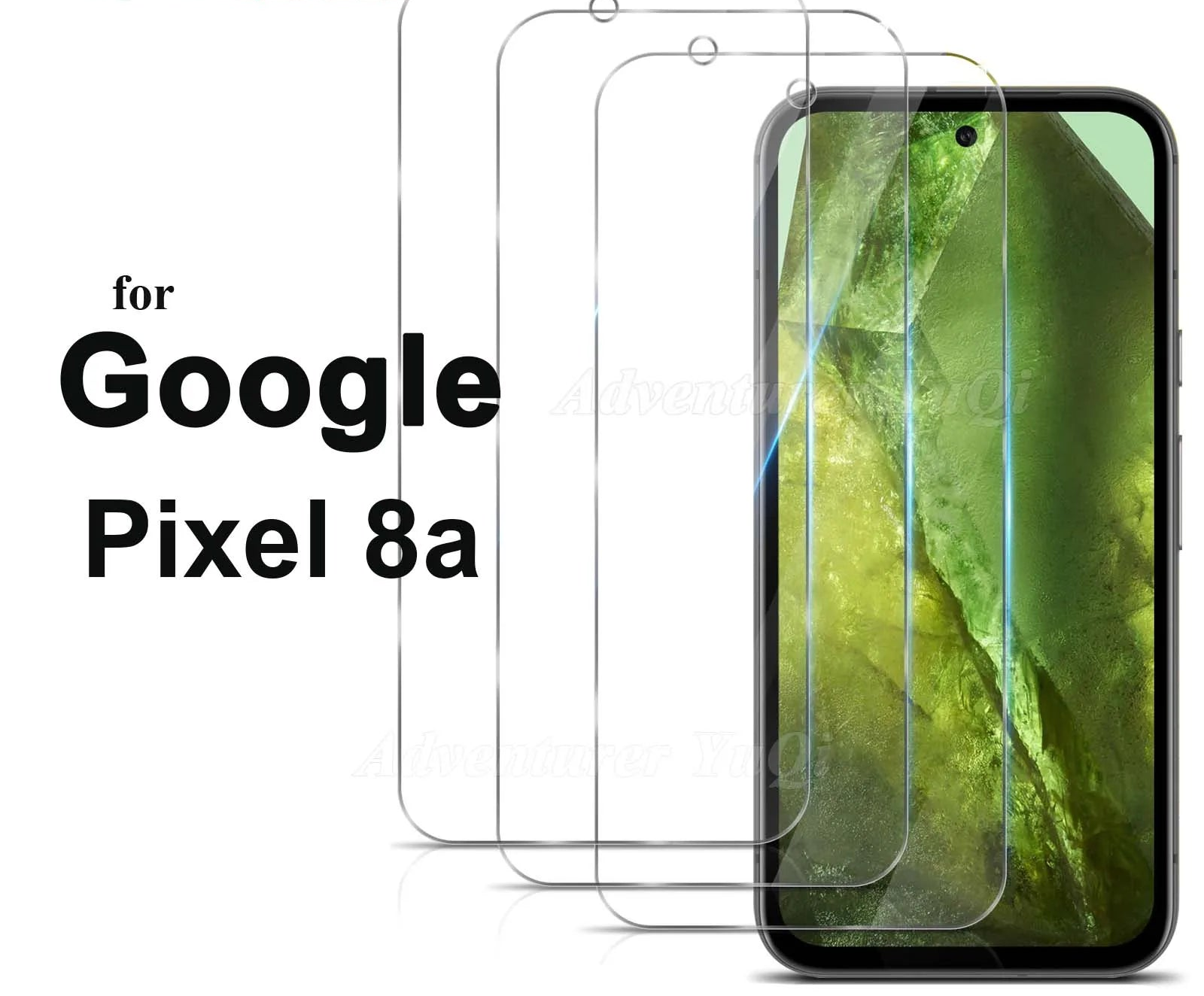 Glass screen protector for Google Pixel 8a 9H HD Crystal