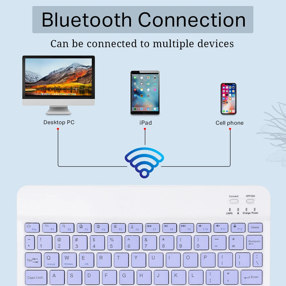Mini Bluetooth Tastatur Maus für Tablet & Handy