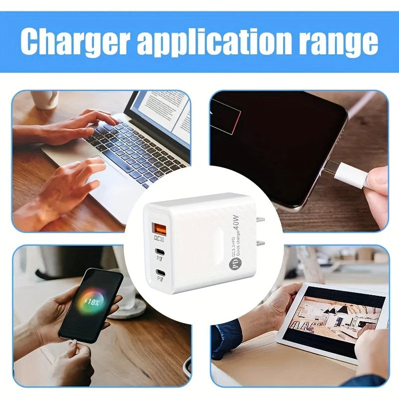 Fast Charging USB-C Wall Charger 2PCS