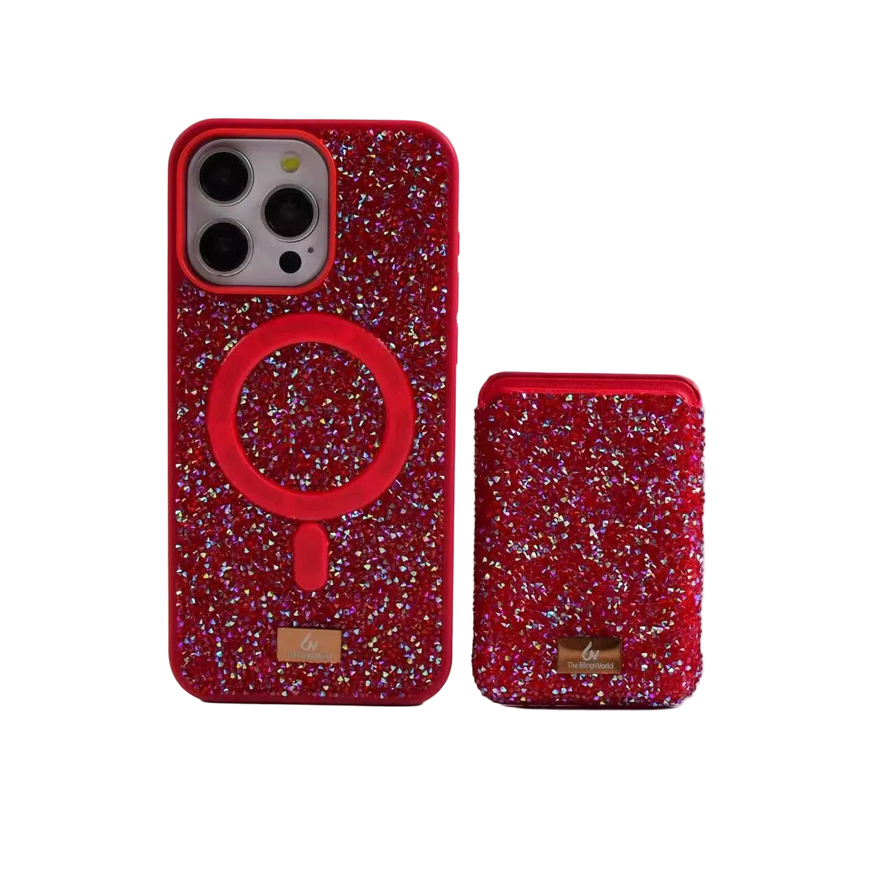 Luxury glitter phone case with rhinestones for iPhone 17