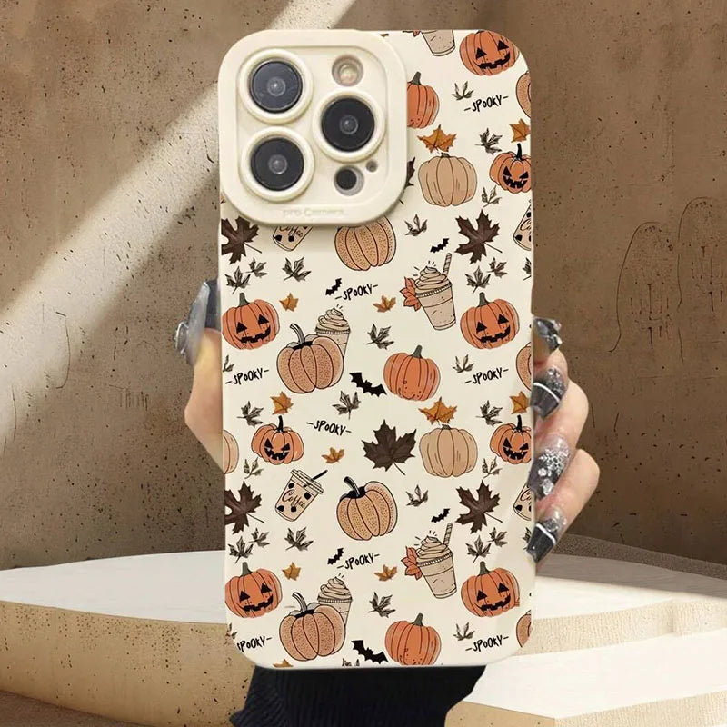 Soft TPU Halloween Pumpkin Case for iPhone