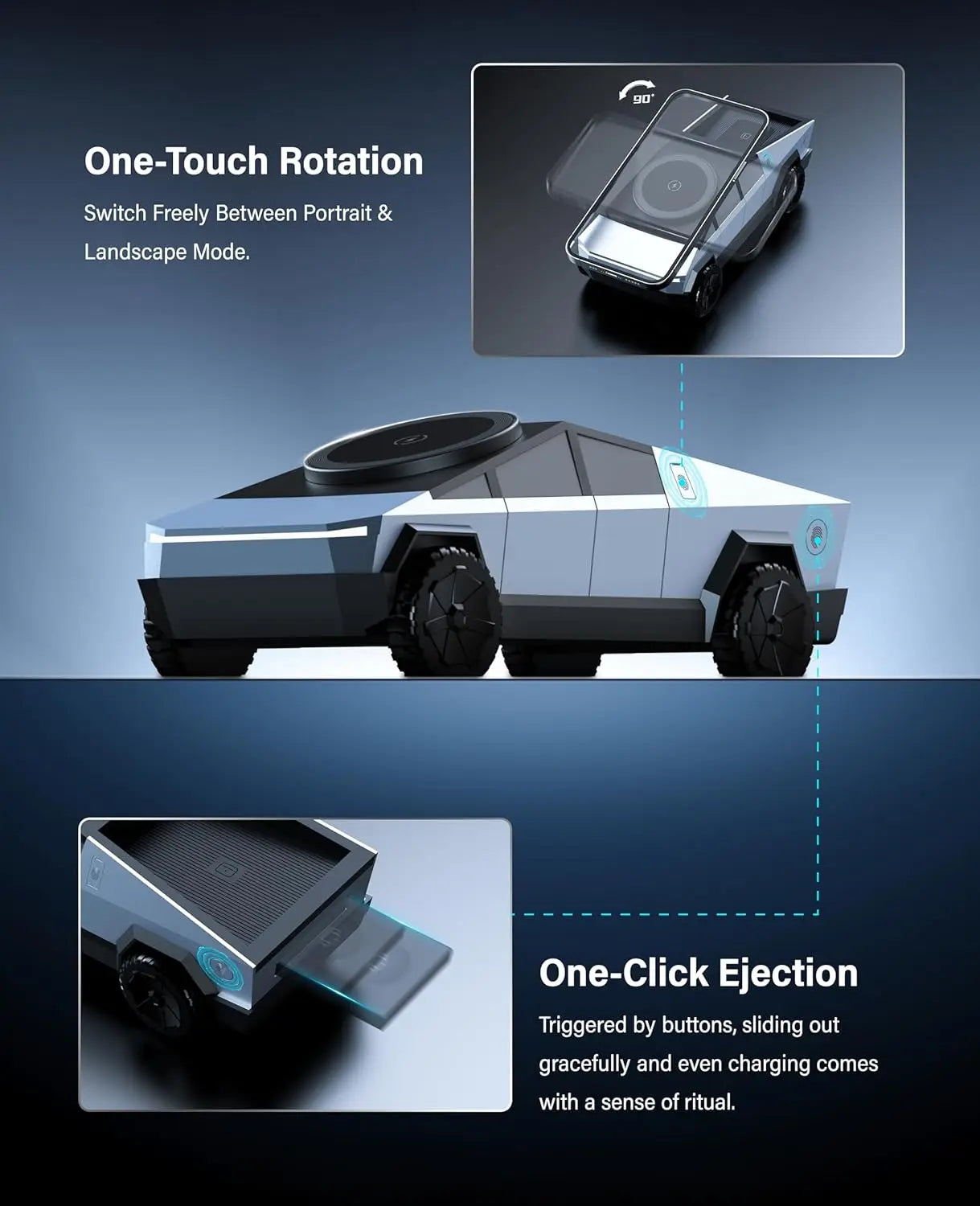 3-in-1 LED Ladegerät für iPhone, Watch & Samsung