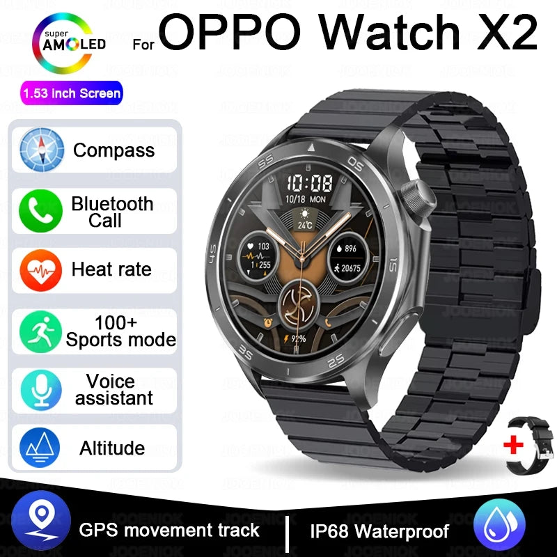 OPPO Watch X2 2025 Smartwatch mit GPS & Anruffunktions