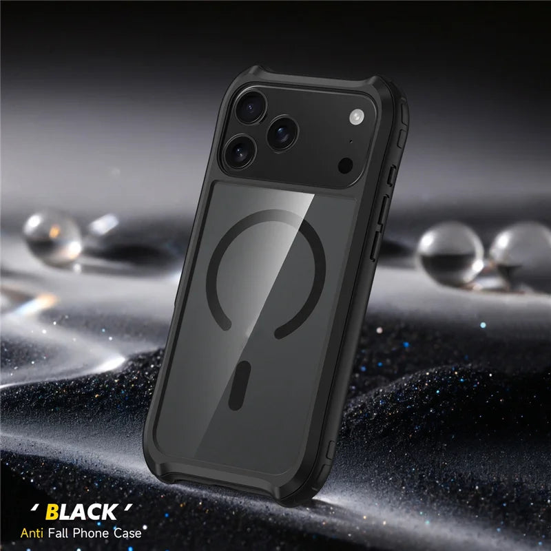 Transparente Aluminiumrahmen-Hülle für iPhone 17 Pro