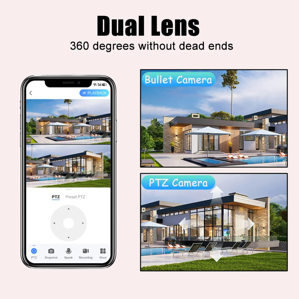 Solar WLAN Outdoor Kamera mit 8MP und Nachtsicht