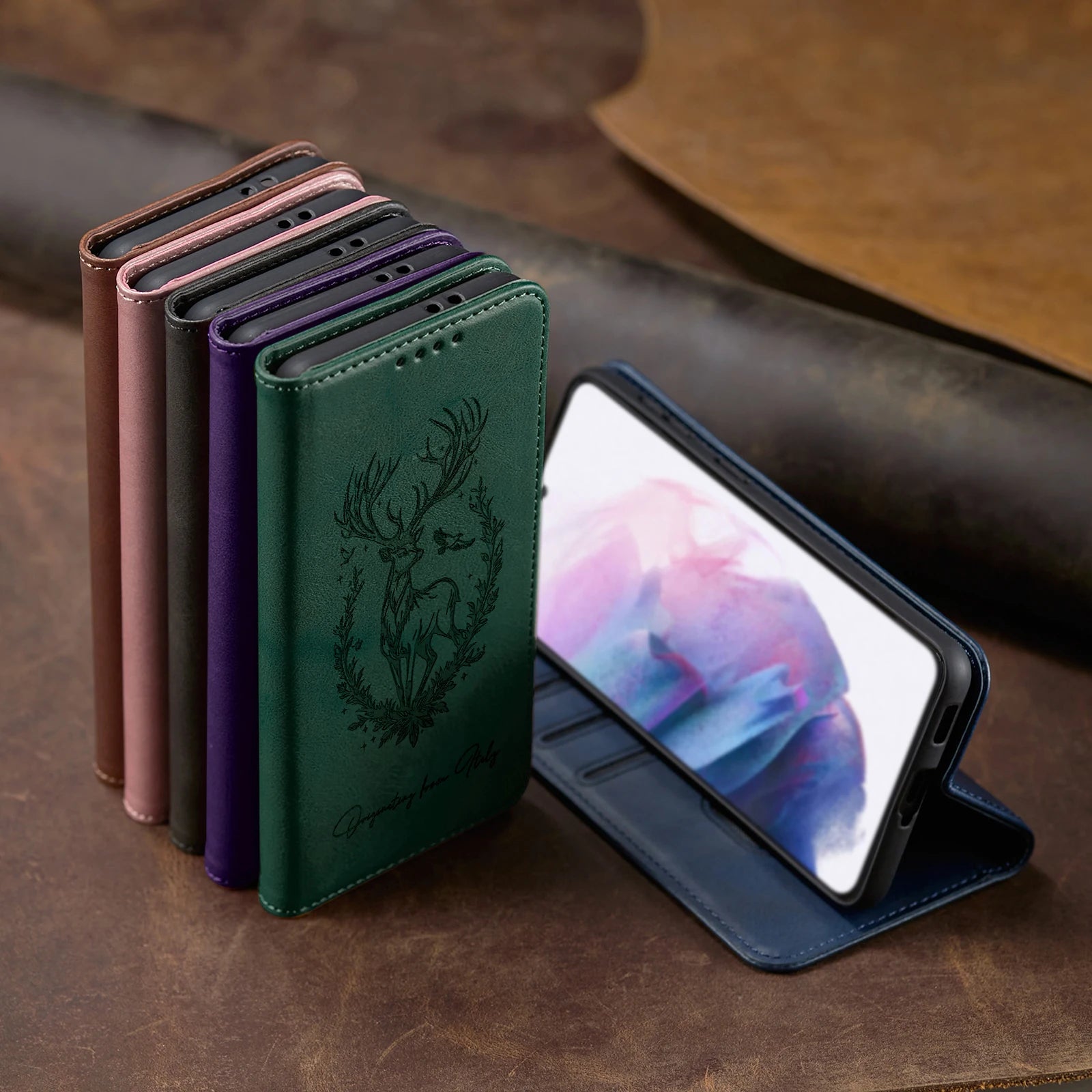 3D Tier Leder Flip Hülle für Xiaomi/Poco