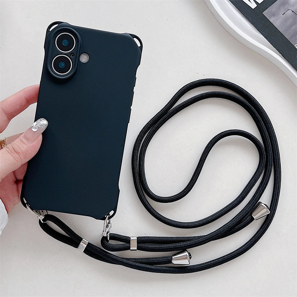 Umhängeband Silikonhülle für iPhone 17–11 Pro