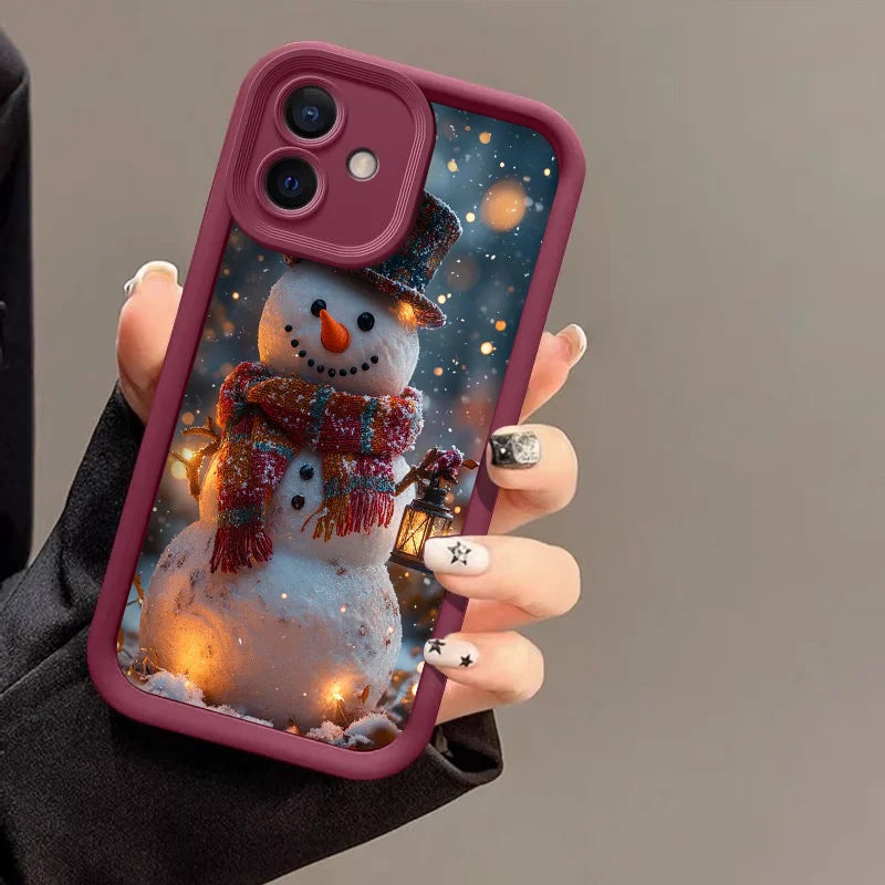 Weiche Schneemann Silikonhülle für Google Pixel 7 8 und 9 TPU Schutz