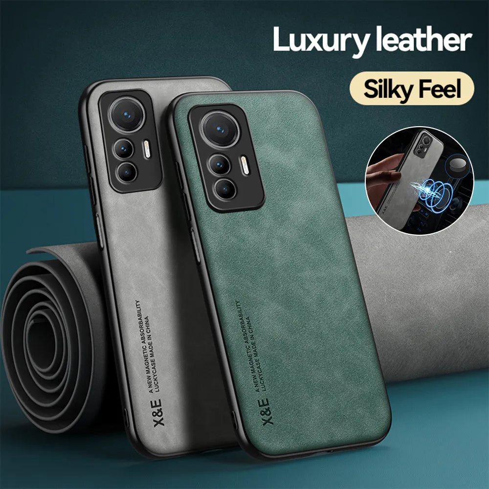Magnetische Lederhülle für Xiaomi Mi 12