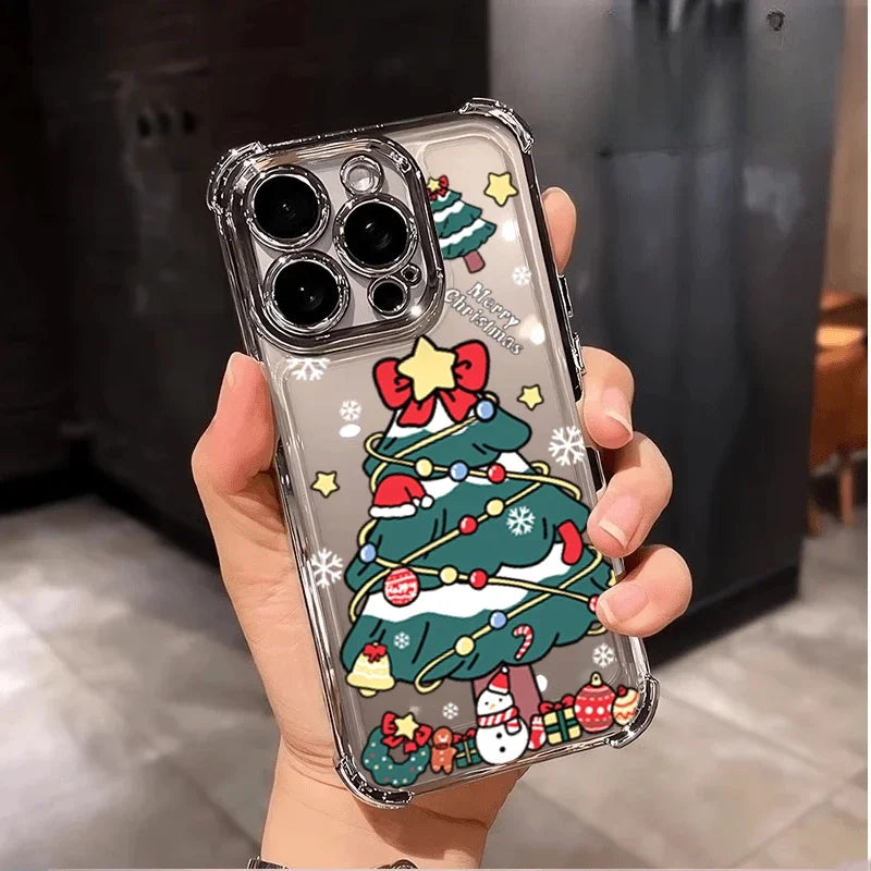 Winterliche Weihnachts TPU Silikonhuelle fuer Google Pixel 8 9 10 Schutz