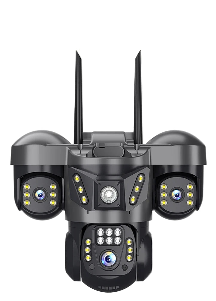 12MP 6K IP Kamera Außen mit 3 Linsen & PTZ