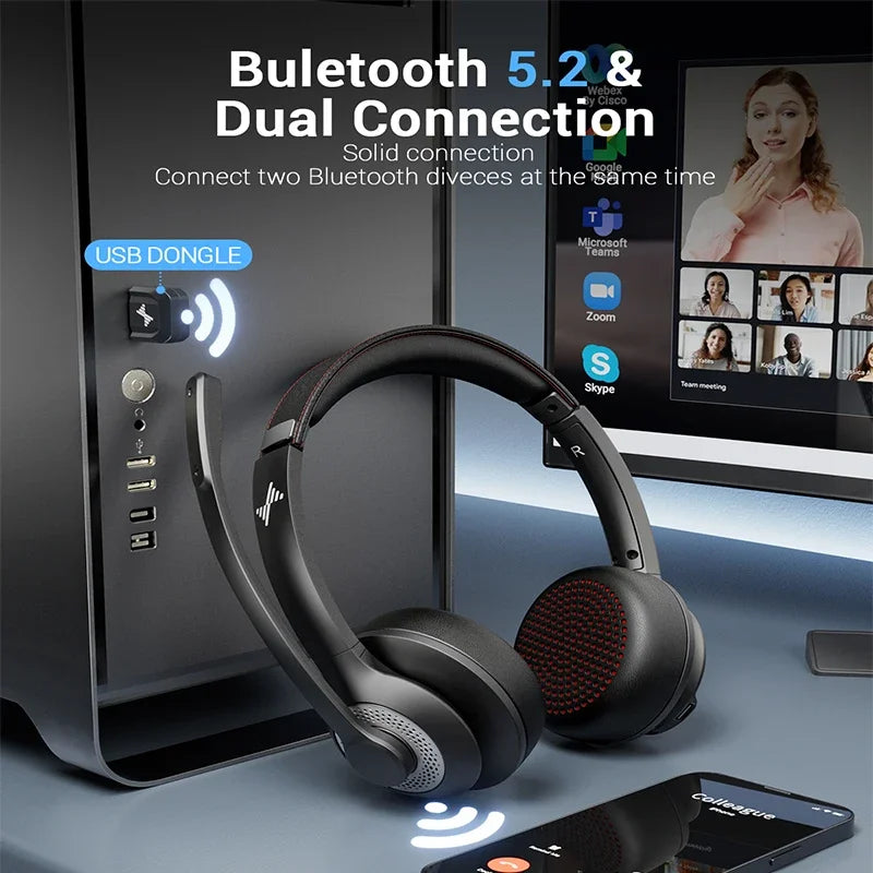 Bluetooth Headset EH02U ANC USB für PC & MacBook