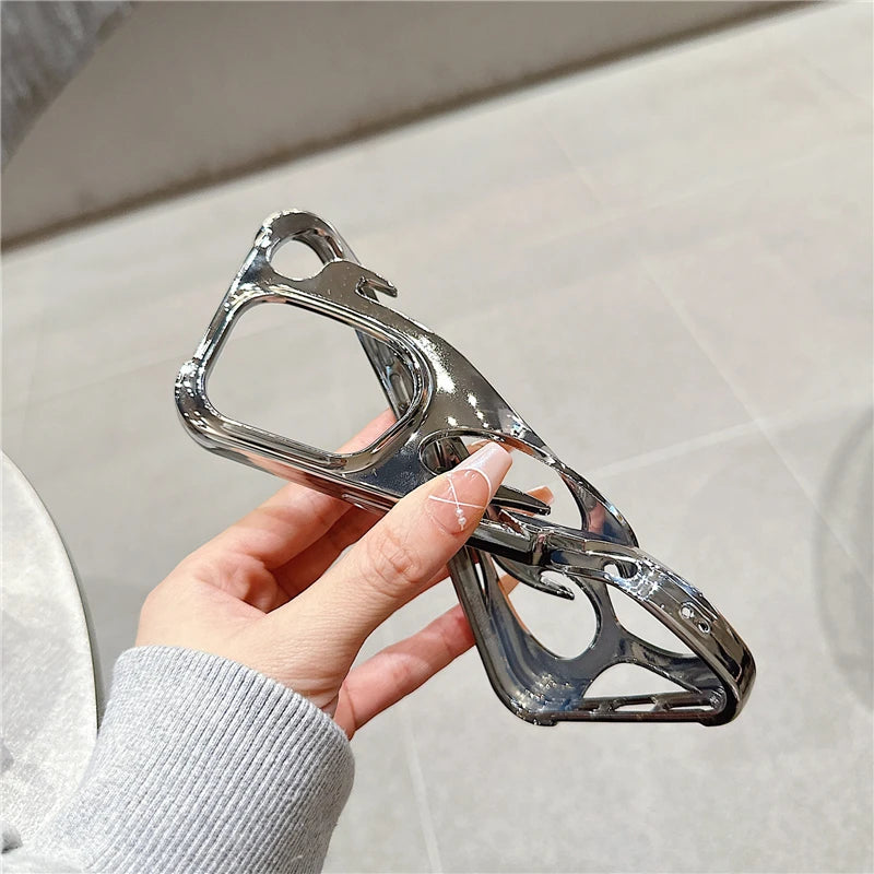 Luxury 3D Flame Case for iPhone 17, Silicone