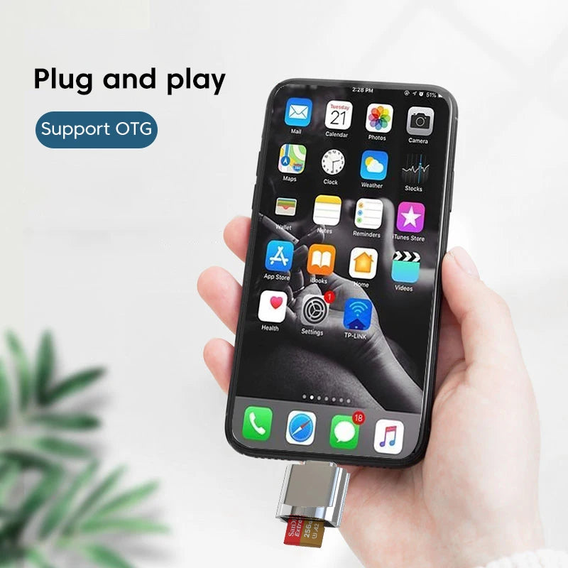 Micro SD TF card reader Lightning for iPhone