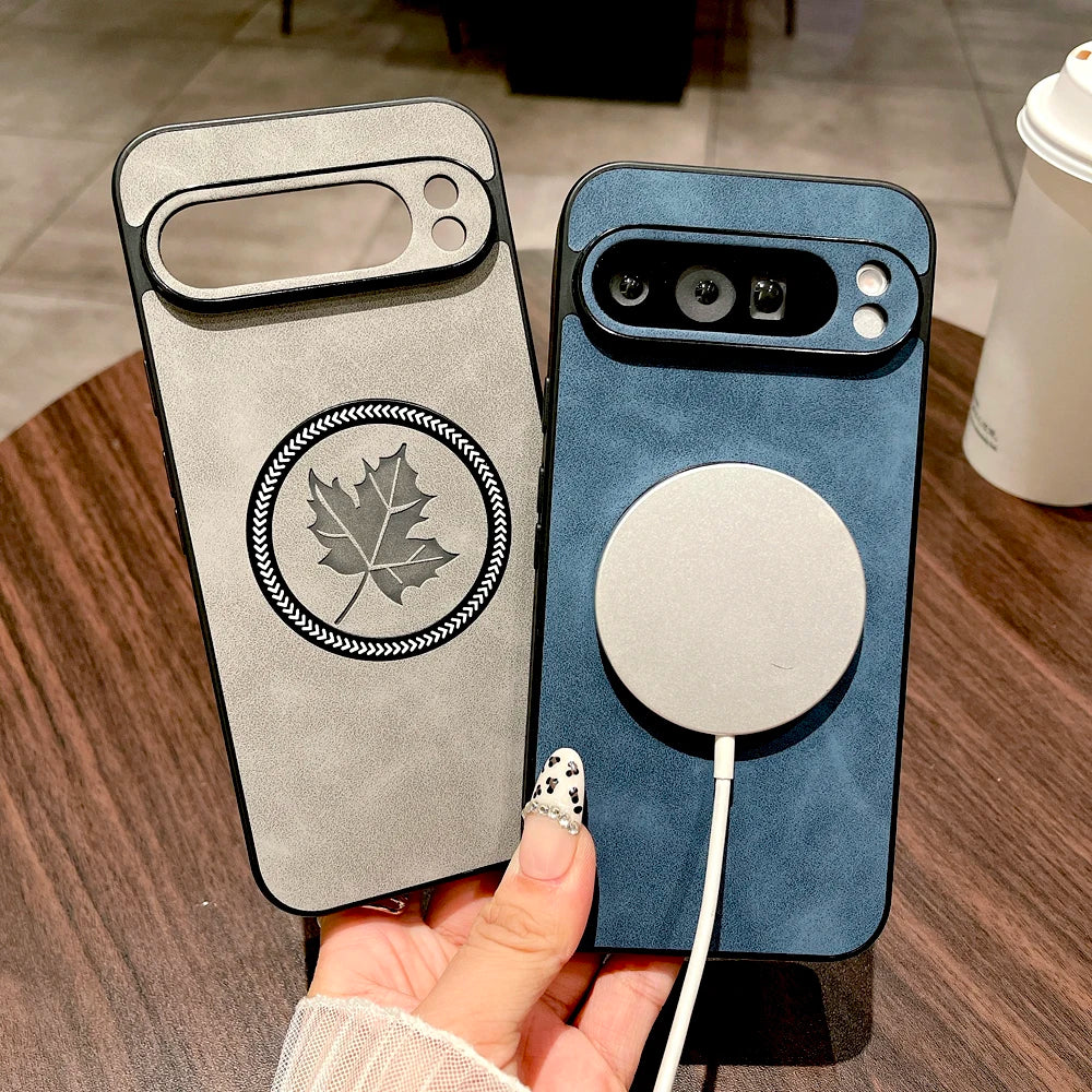 Luxury faux leather case for Pixel 9 or 8 Pro XL